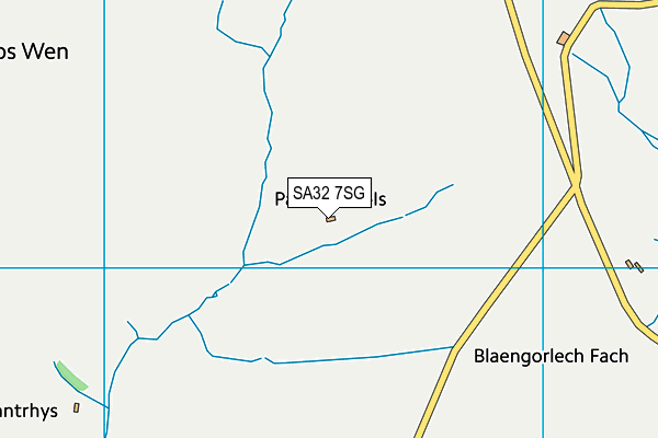 SA32 7SG map - OS VectorMap District (Ordnance Survey)