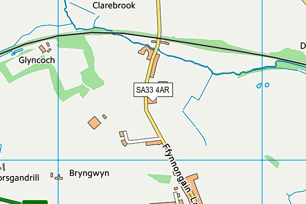 SA33 4AR map - OS VectorMap District (Ordnance Survey)