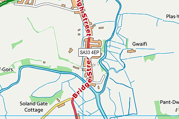 SA33 4EP map - OS VectorMap District (Ordnance Survey)