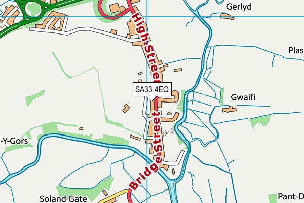 SA33 4EQ map - OS VectorMap District (Ordnance Survey)