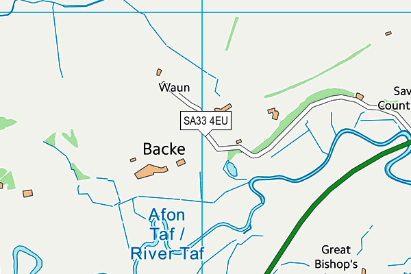 SA33 4EU map - OS VectorMap District (Ordnance Survey)