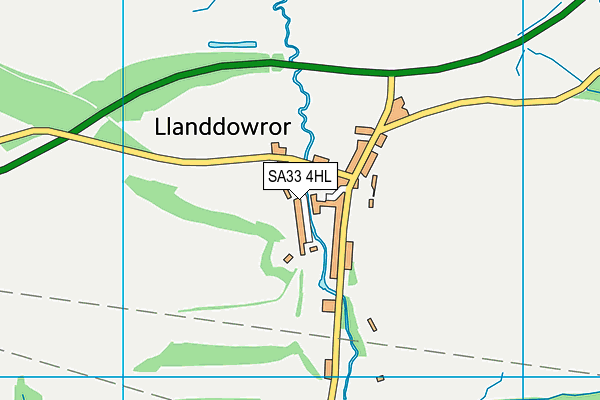 SA33 4HL map - OS VectorMap District (Ordnance Survey)