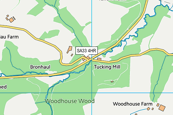 SA33 4HR map - OS VectorMap District (Ordnance Survey)