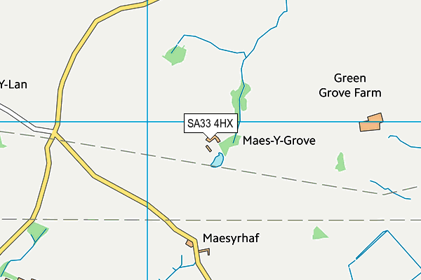 SA33 4HX map - OS VectorMap District (Ordnance Survey)