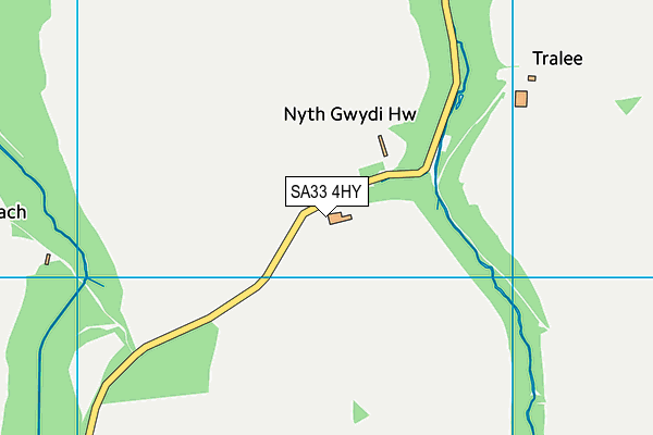 SA33 4HY map - OS VectorMap District (Ordnance Survey)