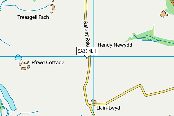 SA33 4LH map - OS VectorMap District (Ordnance Survey)