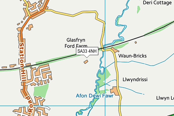 SA33 4NH map - OS VectorMap District (Ordnance Survey)