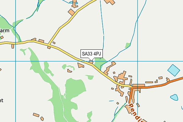 SA33 4PJ map - OS VectorMap District (Ordnance Survey)
