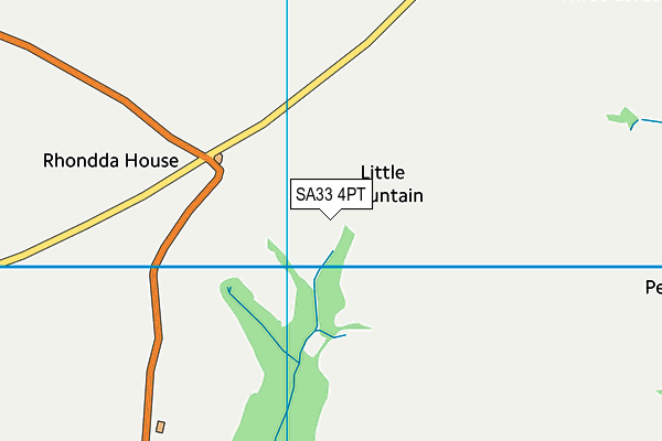SA33 4PT map - OS VectorMap District (Ordnance Survey)