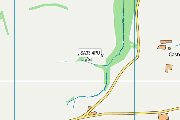 SA33 4PU map - OS VectorMap District (Ordnance Survey)