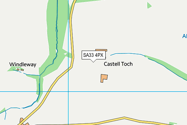 SA33 4PX map - OS VectorMap District (Ordnance Survey)