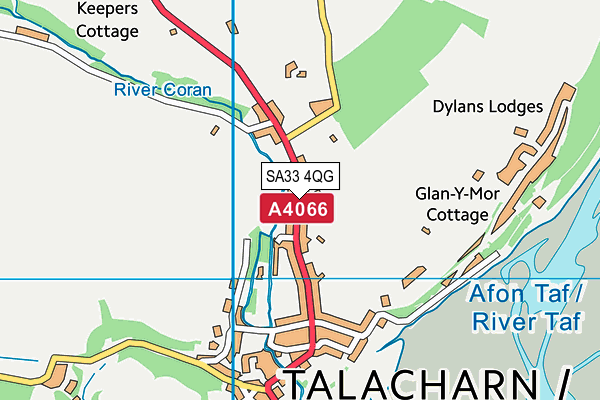 SA33 4QG map - OS VectorMap District (Ordnance Survey)