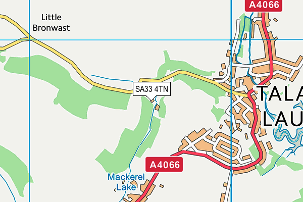 SA33 4TN map - OS VectorMap District (Ordnance Survey)