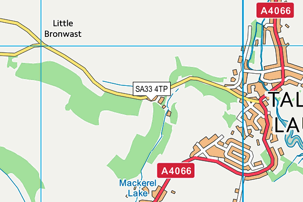 SA33 4TP map - OS VectorMap District (Ordnance Survey)