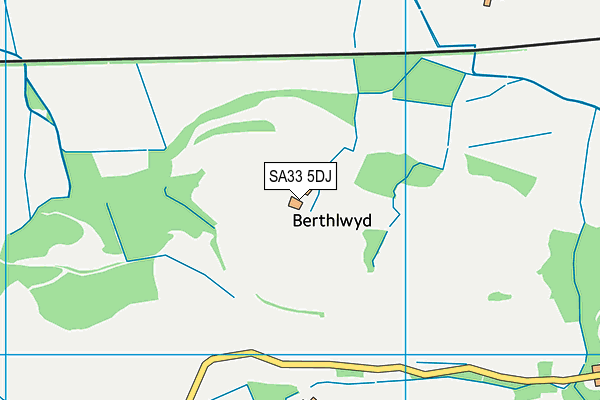 SA33 5DJ map - OS VectorMap District (Ordnance Survey)