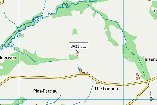 SA33 5EJ map - OS VectorMap District (Ordnance Survey)