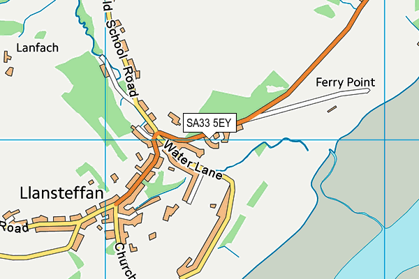 SA33 5EY map - OS VectorMap District (Ordnance Survey)