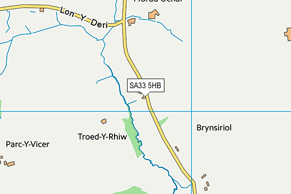 SA33 5HB map - OS VectorMap District (Ordnance Survey)