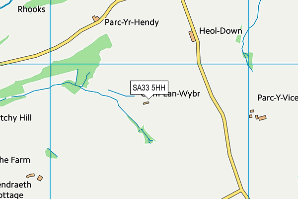 SA33 5HH map - OS VectorMap District (Ordnance Survey)