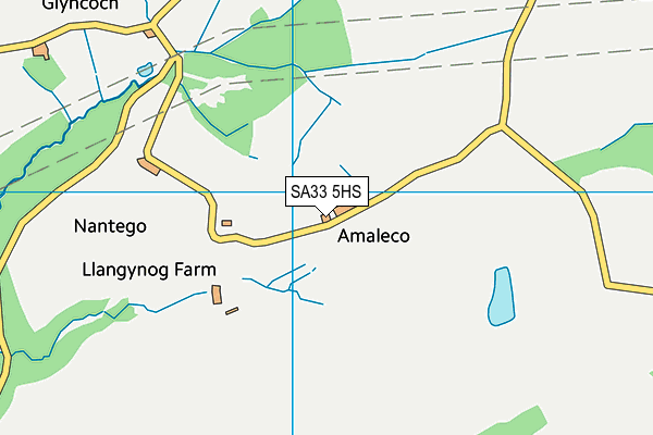 SA33 5HS map - OS VectorMap District (Ordnance Survey)