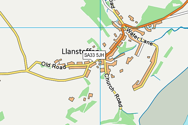 SA33 5JH map - OS VectorMap District (Ordnance Survey)