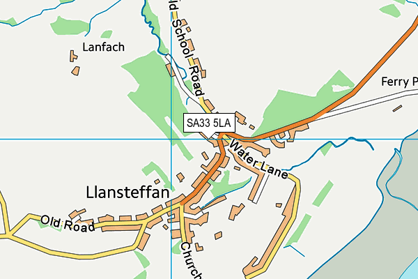 SA33 5LA map - OS VectorMap District (Ordnance Survey)
