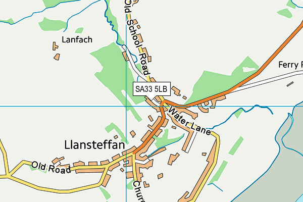 SA33 5LB map - OS VectorMap District (Ordnance Survey)