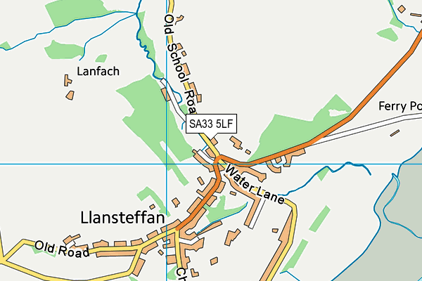 SA33 5LF map - OS VectorMap District (Ordnance Survey)