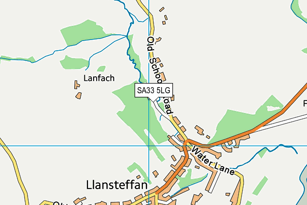 SA33 5LG map - OS VectorMap District (Ordnance Survey)