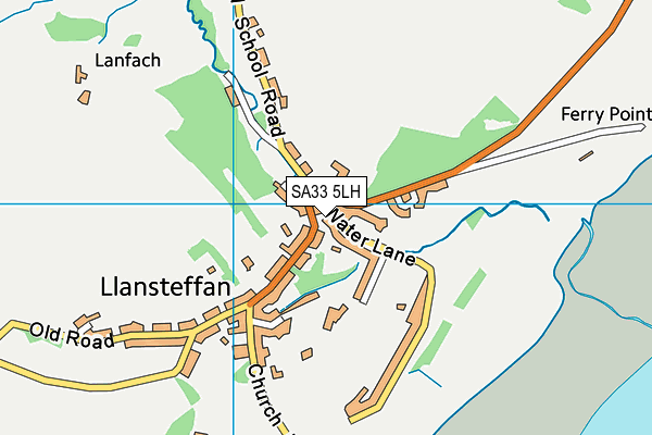 SA33 5LH map - OS VectorMap District (Ordnance Survey)