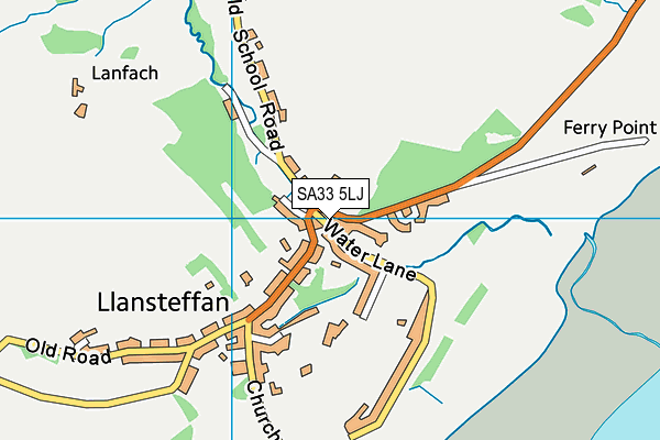 SA33 5LJ map - OS VectorMap District (Ordnance Survey)