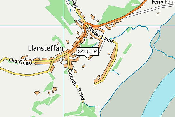 SA33 5LP map - OS VectorMap District (Ordnance Survey)