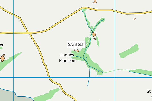 SA33 5LT map - OS VectorMap District (Ordnance Survey)