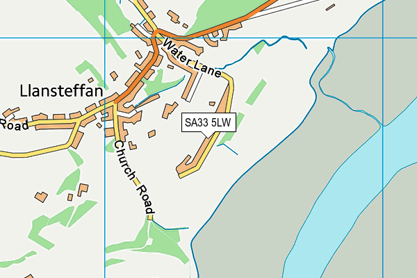 SA33 5LW map - OS VectorMap District (Ordnance Survey)