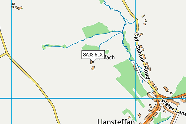 SA33 5LX map - OS VectorMap District (Ordnance Survey)