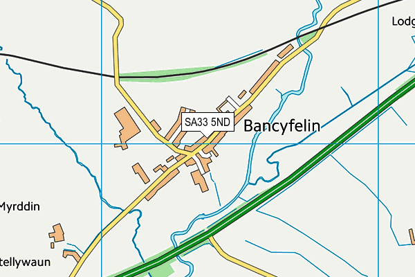 Bancyfelin C.P. School map (SA33 5ND) - OS VectorMap District (Ordnance Survey)