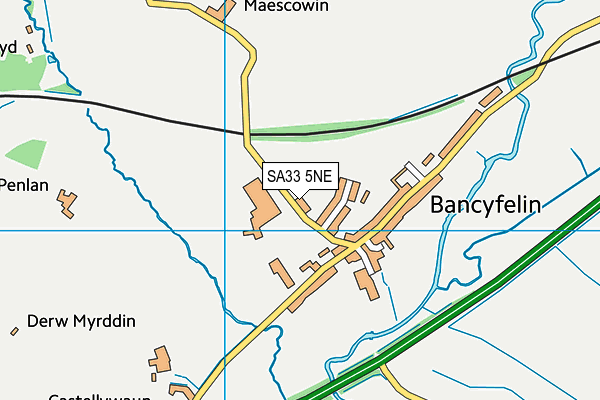 SA33 5NE map - OS VectorMap District (Ordnance Survey)