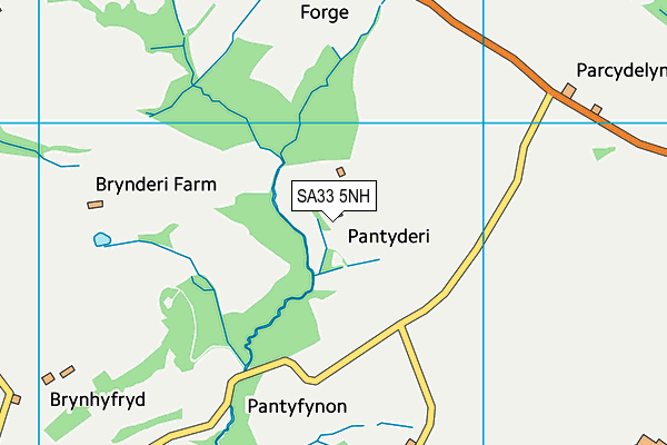 SA33 5NH map - OS VectorMap District (Ordnance Survey)