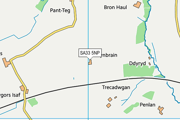 SA33 5NP map - OS VectorMap District (Ordnance Survey)