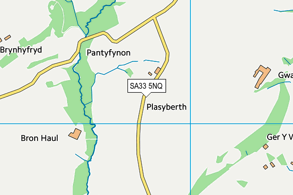 SA33 5NQ map - OS VectorMap District (Ordnance Survey)