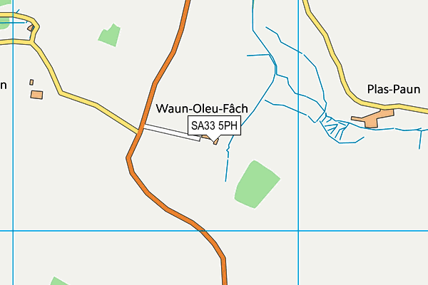SA33 5PH map - OS VectorMap District (Ordnance Survey)