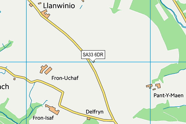 SA33 6DR map - OS VectorMap District (Ordnance Survey)