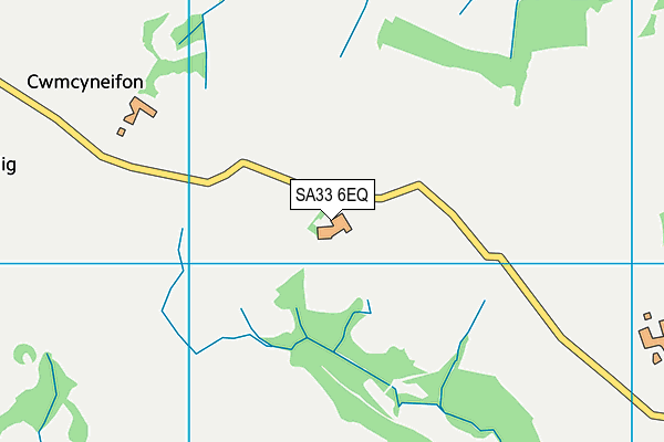 SA33 6EQ map - OS VectorMap District (Ordnance Survey)
