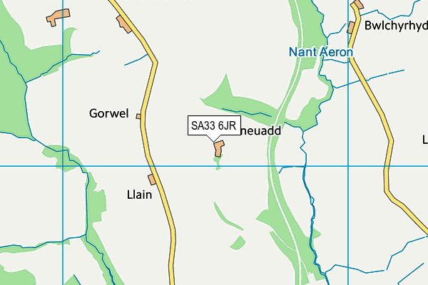 SA33 6JR map - OS VectorMap District (Ordnance Survey)