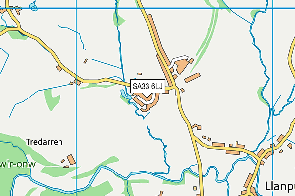 SA33 6LJ map - OS VectorMap District (Ordnance Survey)