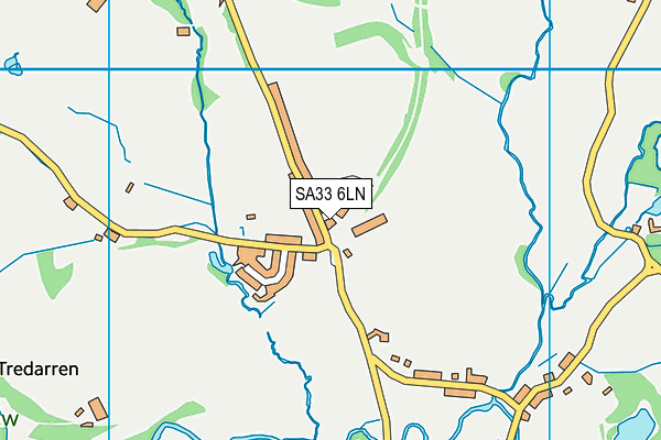 SA33 6LN map - OS VectorMap District (Ordnance Survey)