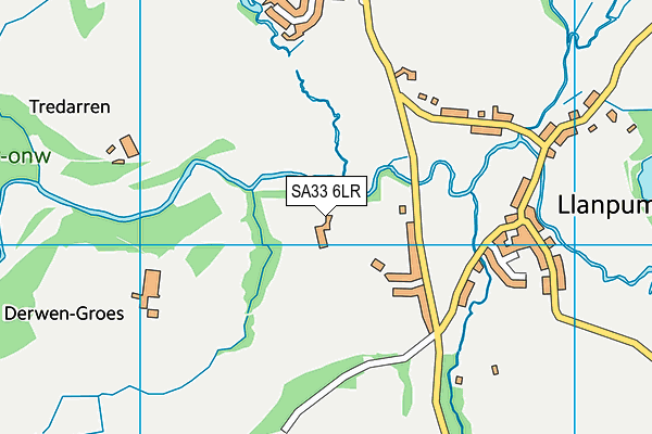 SA33 6LR map - OS VectorMap District (Ordnance Survey)