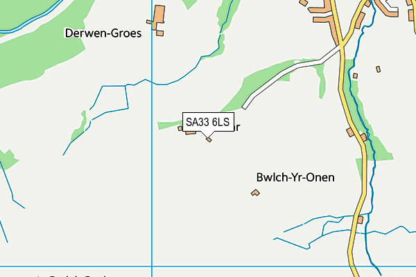 SA33 6LS map - OS VectorMap District (Ordnance Survey)