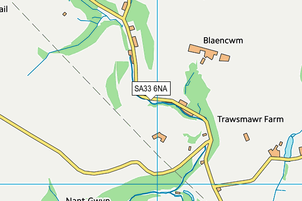 SA33 6NA map - OS VectorMap District (Ordnance Survey)