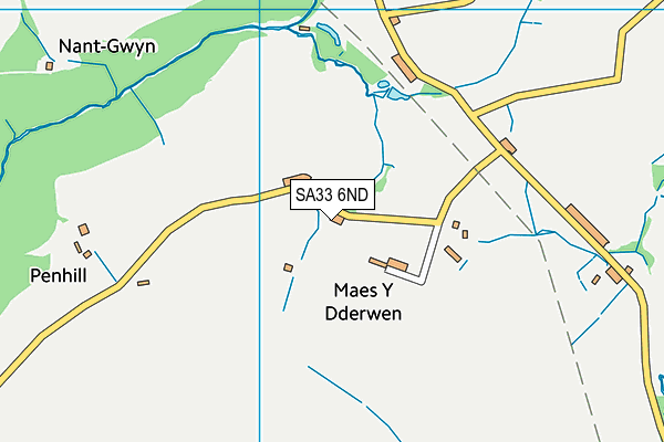 SA33 6ND map - OS VectorMap District (Ordnance Survey)